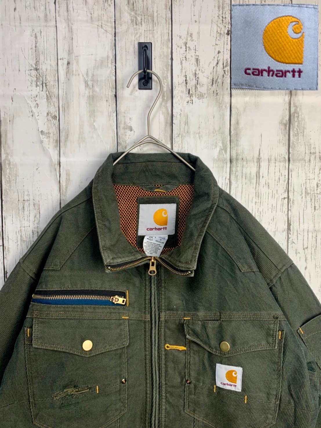 carhartt ピケ ライダースジャケット ミリタリージャケット | 古着のらふ